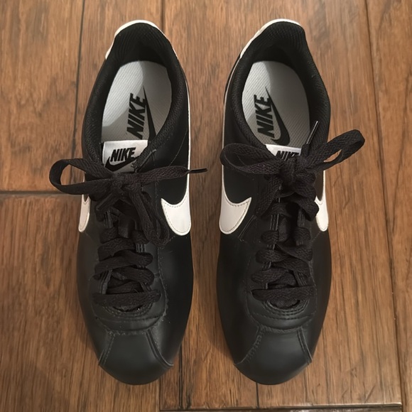 Nike Black and White Classic Cortez Sneakers - Picture 4 of 9